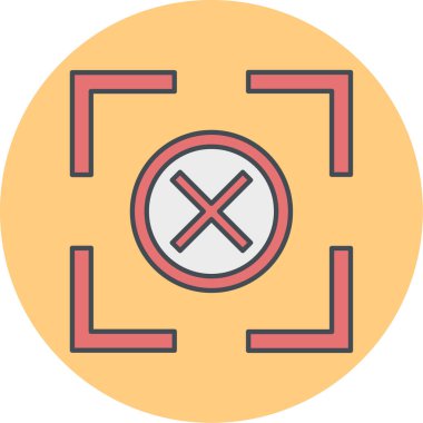 Bir simgesiz vektör illüstrasyonu