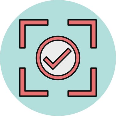 İşaretleme simgesinin vektör illüstrasyonu