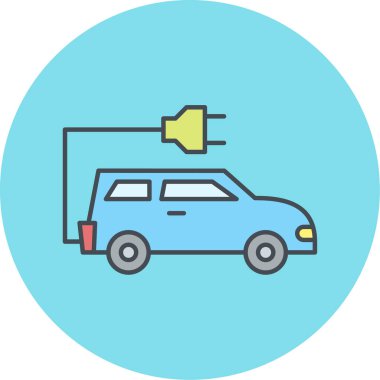 araba simgesi vektör illüstrasyonu