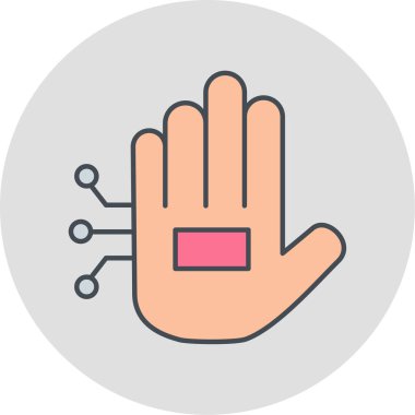 el simgesi vektör illüstrasyonu