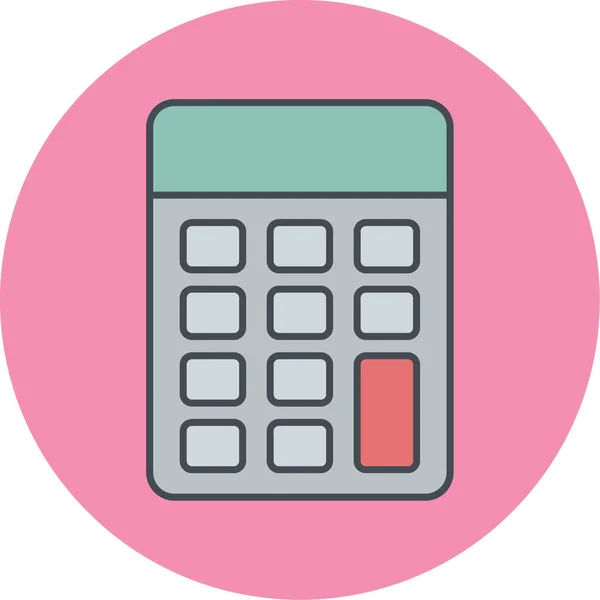 Calculator Pictogram Vector Illustratie — Stockvector