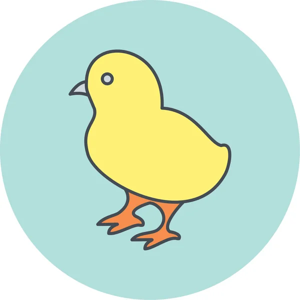 Ilustração Vetor Ícone Pássaro —  Vetores de Stock