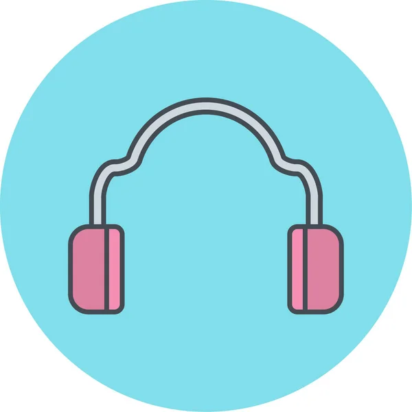 Auriculares Icono Vector Ilustración — Vector de stock