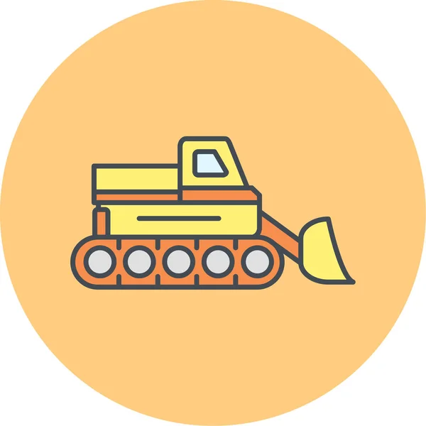 Icône Vectorielle Tank Militaire — Image vectorielle