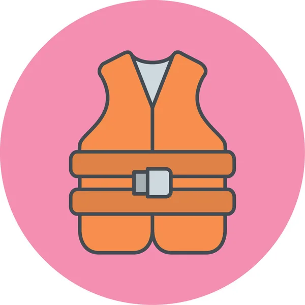 Vest Web Icon Simple Illustration — Stock Vector