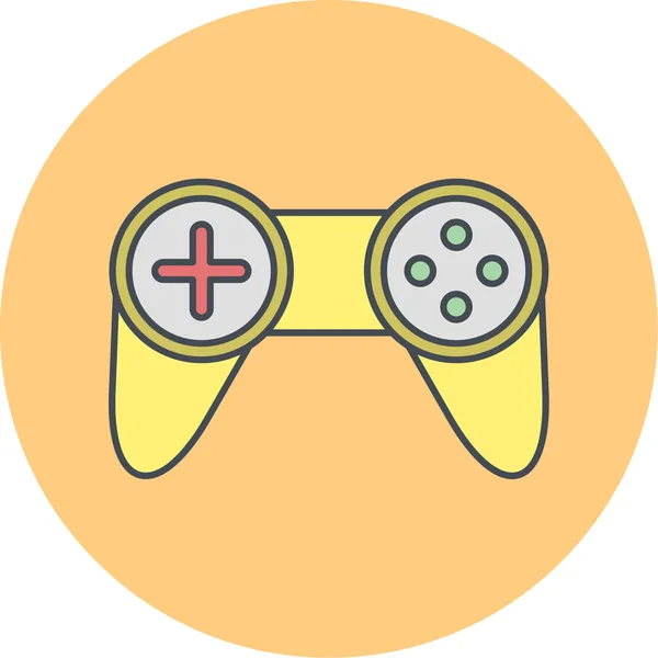 Gamepad Ícone Web Ilustração Simples —  Vetores de Stock