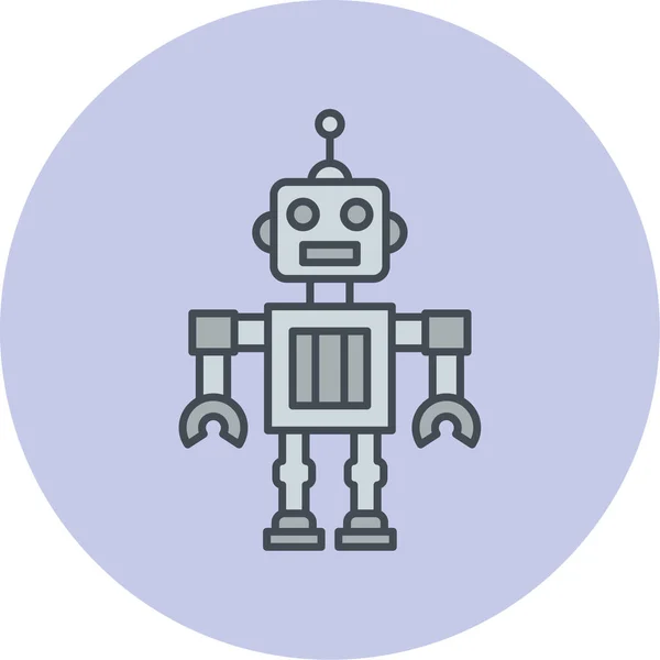 Ikona Robota Ilustracja Wektora — Wektor stockowy
