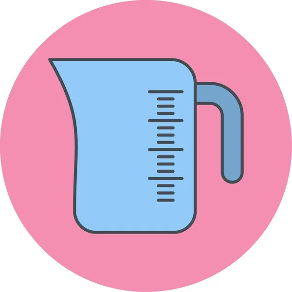 Vector Illustration Modern Lack Icon Tea — Stock Vector