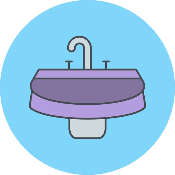 Dusche Symbol Vektor Illustration — Stockvektor