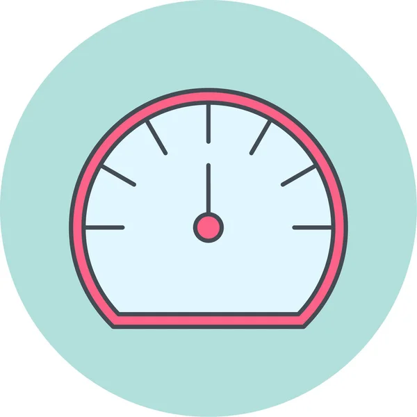 Vektorillustration Des Single Clock Icons — Stockvektor