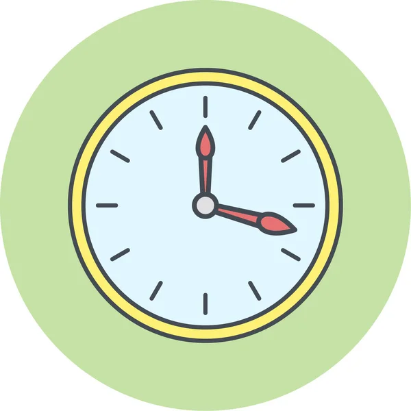 Vector Icono Del Reloj Ilustración — Vector de stock