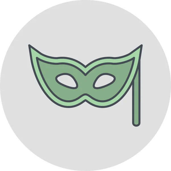 Máscara Ícone Web Ilustração Simples — Vetor de Stock
