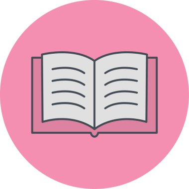 kitap simgesi vektör illüstrasyonu