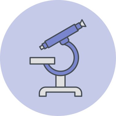 Mikroskop. Web simgesi basit tasarım