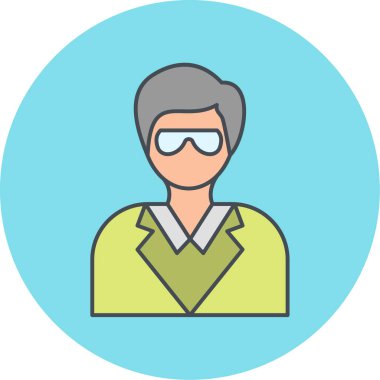 avatar. Web simgesi basit illüstrasyon