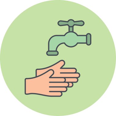 Bir tap simgesinin vektör illüstrasyonu