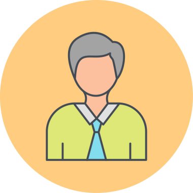 avatar. Web simgesi basit illüstrasyon