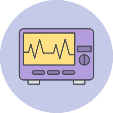 Modern sağlık simgesinin vektör illüstrasyonu