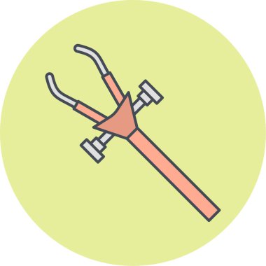 Tek bir simgenin vektör illüstrasyonu