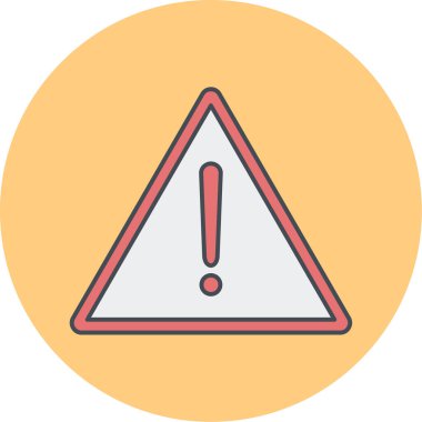 uyarı simgesi vektör illüstrasyonu