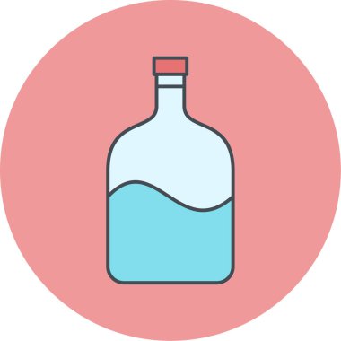 Şişe simgesinin vektör illüstrasyonu