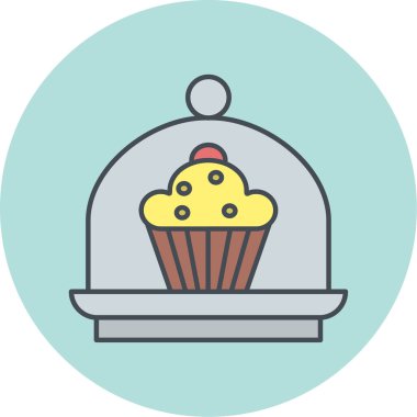 Tatlım. Web simgesi basit illüstrasyon