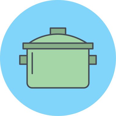 Tencere simgesinin vektör illüstrasyonu