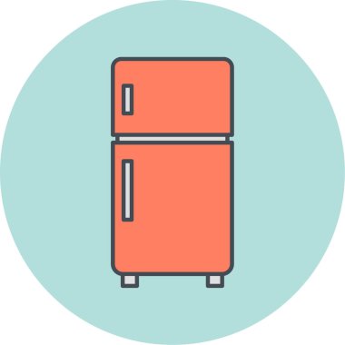 buzdolabı vektör simgesi modern illüstrasyon