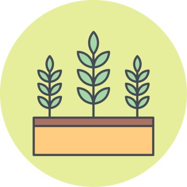 Ağaç simgesinin vektör illüstrasyonu