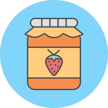 Kavanoz vektör simgesi modern basit illüstrasyon