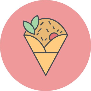 Gıda simgesinin vektör illüstrasyonu