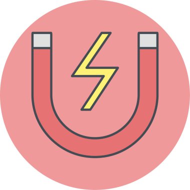 Mıknatıs Web simgesi basit illüstrasyon