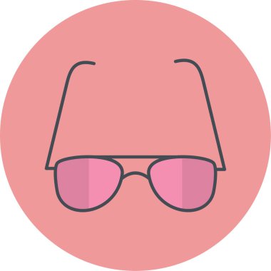 Gözlük. Web simgesi basit illüstrasyon