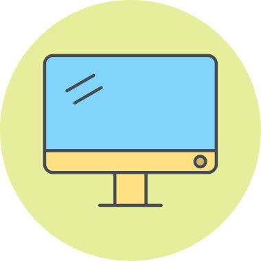 vektör lcd simgesi illüstrasyonu