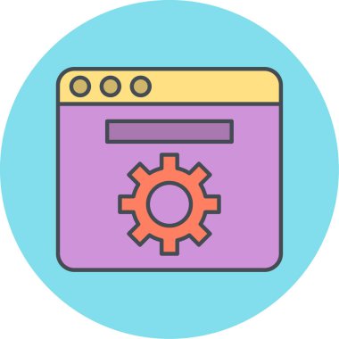 seo modern simgesinin vektör illüstrasyonu