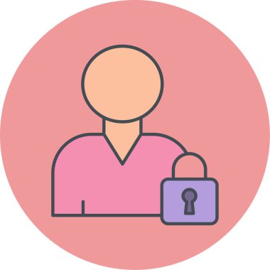 kullanıcı. Web simgesi basit illüstrasyon