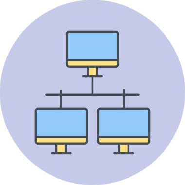 şebeke. Web simgesi basit illüstrasyon