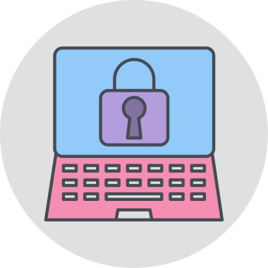 Güvenli vektör simgesi modern basit tasarım