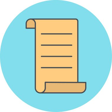 belge simgesi vektör illüstrasyonu