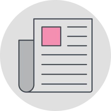 belge simgesi vektör illüstrasyonu