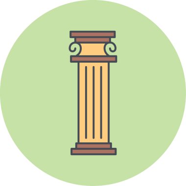 Anıt simgesinin vektör illüstrasyonu