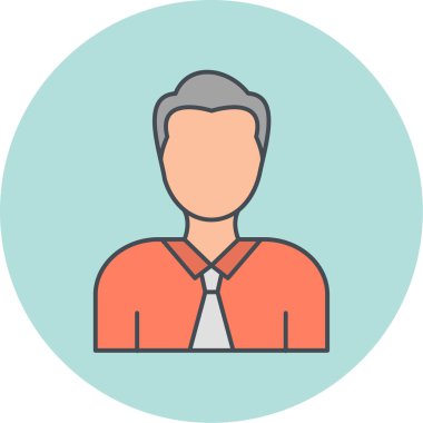 avatar. Web simgesi basit illüstrasyon