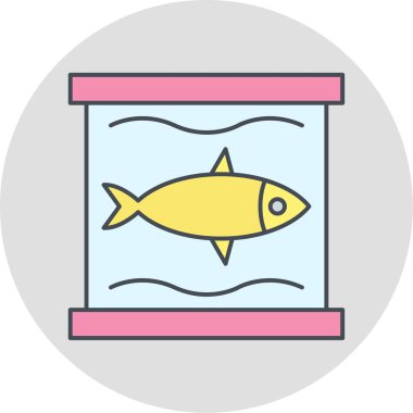 Balık. Web simgesi basit tasarım