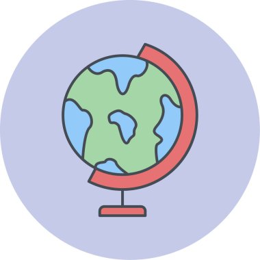 Dünya küresi. Basit resimleme