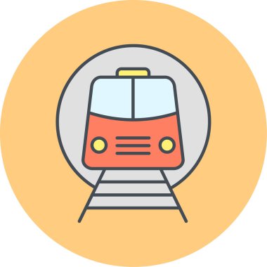 tren simgesi vektör illüstrasyonu