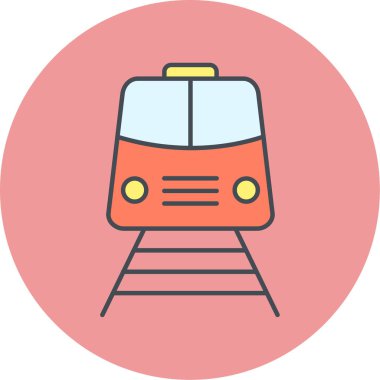 tren simgesi vektör illüstrasyonu