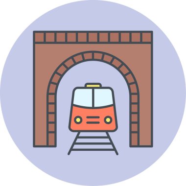 tren istasyonu vektör simgesi düzenlenebilir