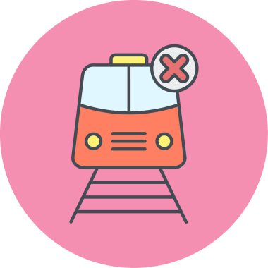 tren simgesi vektör illüstrasyonu