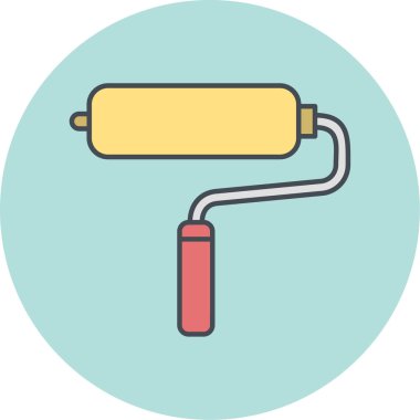 Boya silindiri. Basit resimleme