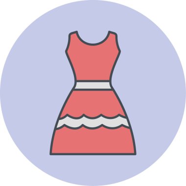 elbise simgesi, vektör illüstrasyonu